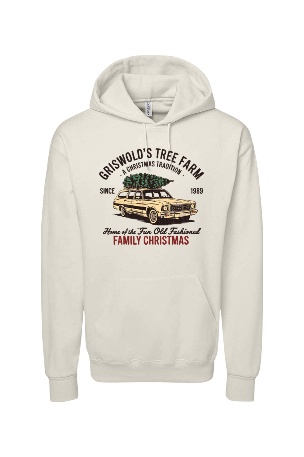 Griswold Family Christmas Hoodie Sweet Cream Heather S